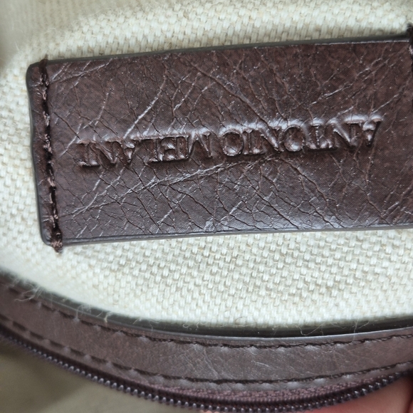 Y2k ANTONIO MELANI Patent Leather Shiny Green Patent Leather Tote Bag - Picture 12 of 14